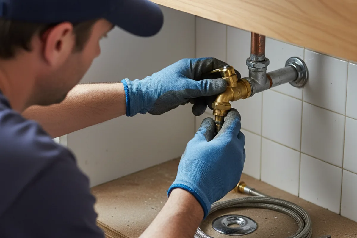 Shutoff valve and fitting work during Faucet and Fixture Repair in Mount Vernon
